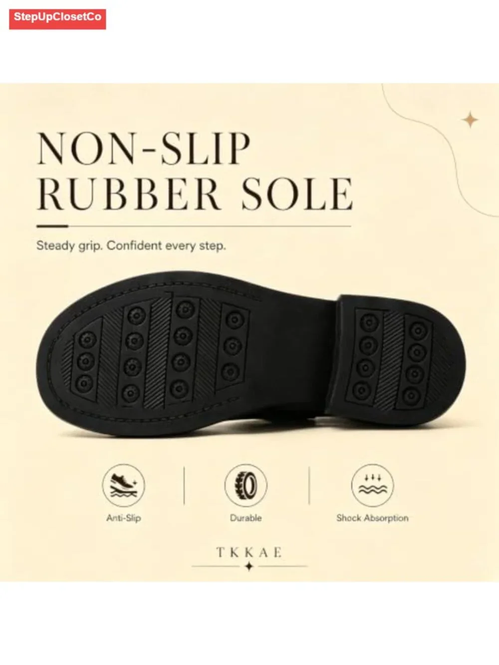 Women Leather Mary Jane Flats NonSlip Platform Work Office Shoes